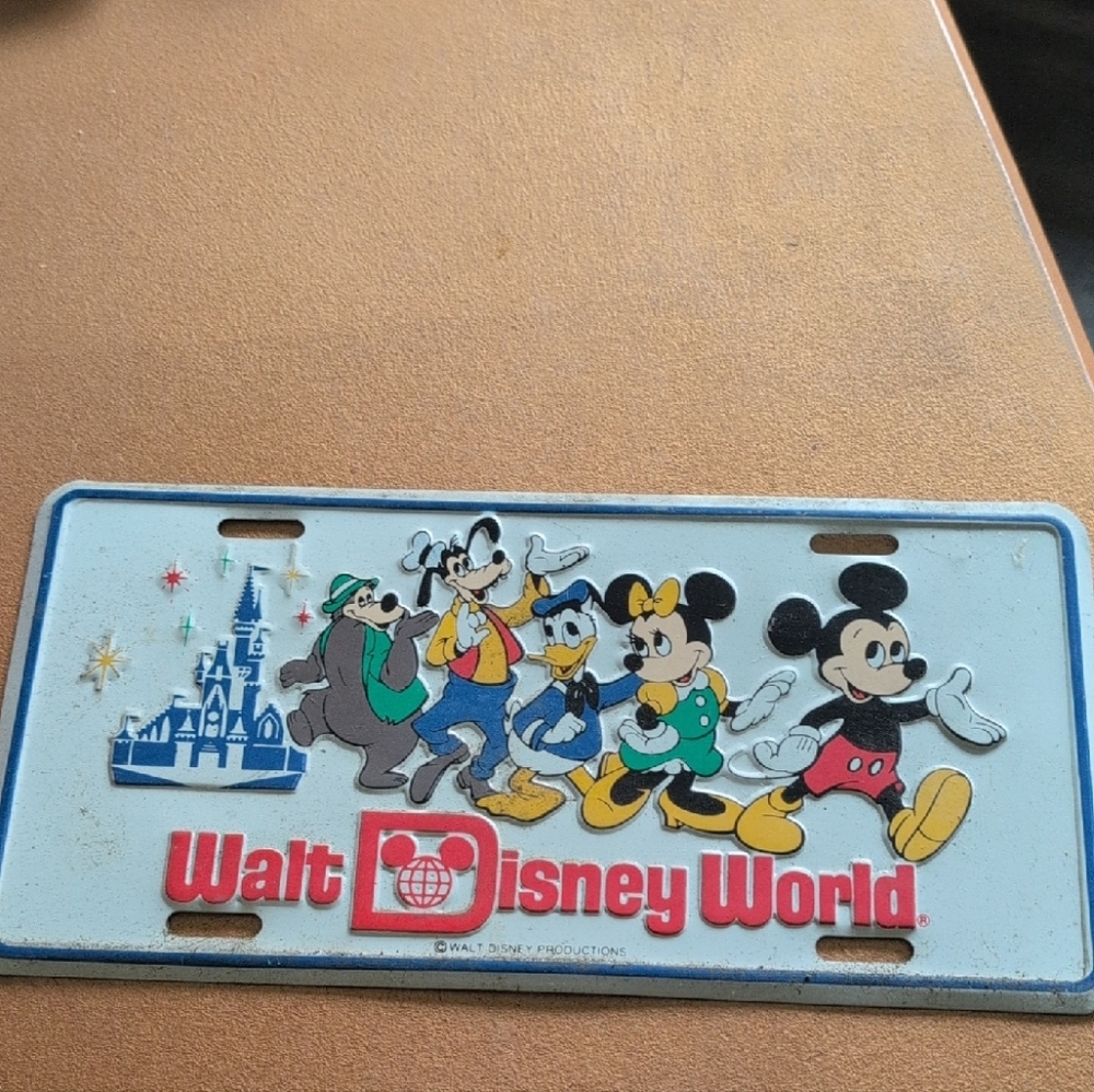 Disney Colorful Character License Plate